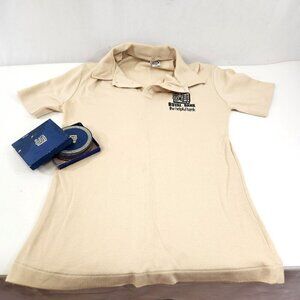 Royal Bank Coasters & T-Shirt LOT 1970s The Helpful Bank RBC Womens Medium Tiger
